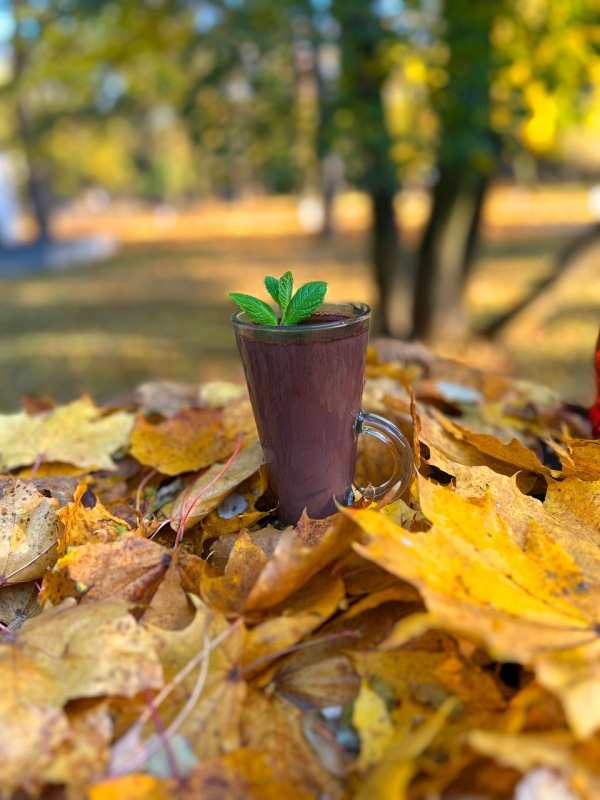 goraca czekolada - Jesienny spacer w solankowym klimacie